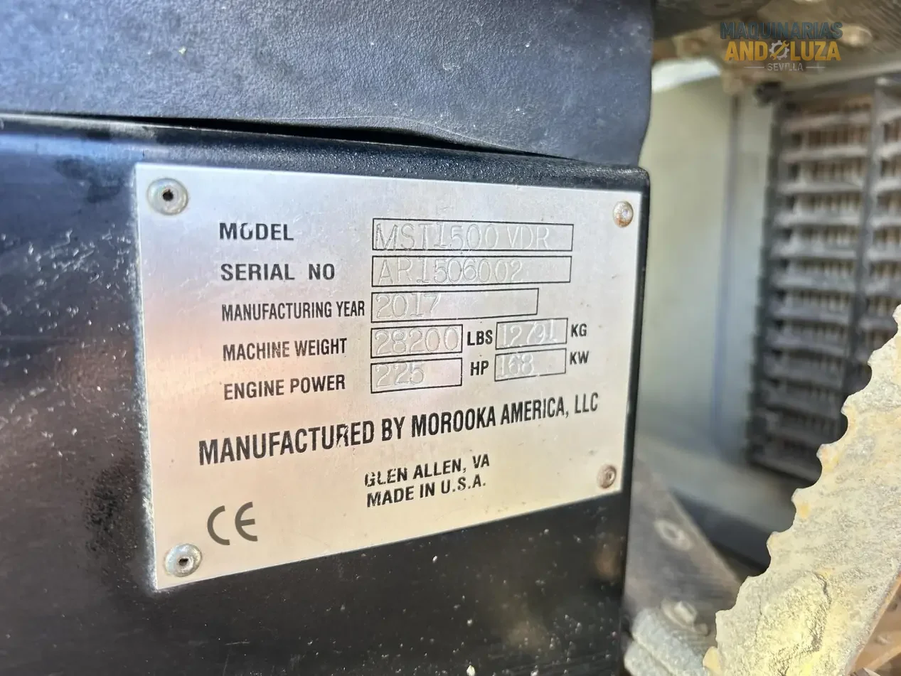 2017 Morooka MST1500VDR Rotierender Raupentransporter