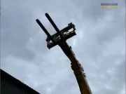 Sollevatore telescopico JCB 535-95 del 2019 con capacità di sollevamento di 3,5 tonnellate, sbraccio di 9,5 metri e motore EcoMAX per applicazioni edili e industriali ad alto sbraccio.