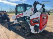 2024 Bobcat T66 compact track loader with vertical lift path, redesigned R-Series cab, and cast-steel loader arm for superior lifting and grading performance.