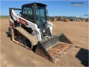 2024 Bobcat T66 compact track loader with vertical lift path, redesigned R-Series cab, and cast-steel loader arm for superior lifting and grading performance.