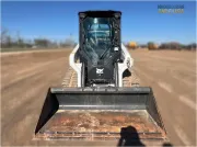 2024 Bobcat T66 compact track loader with vertical lift path, redesigned R-Series cab, and cast-steel loader arm for superior lifting and grading performance.
