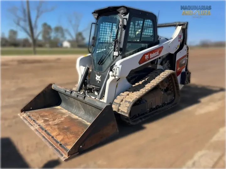 2024 Bobcat T66 compact track loader with vertical lift path, redesigned R-Series cab, and cast-steel loader arm for superior lifting and grading performance.