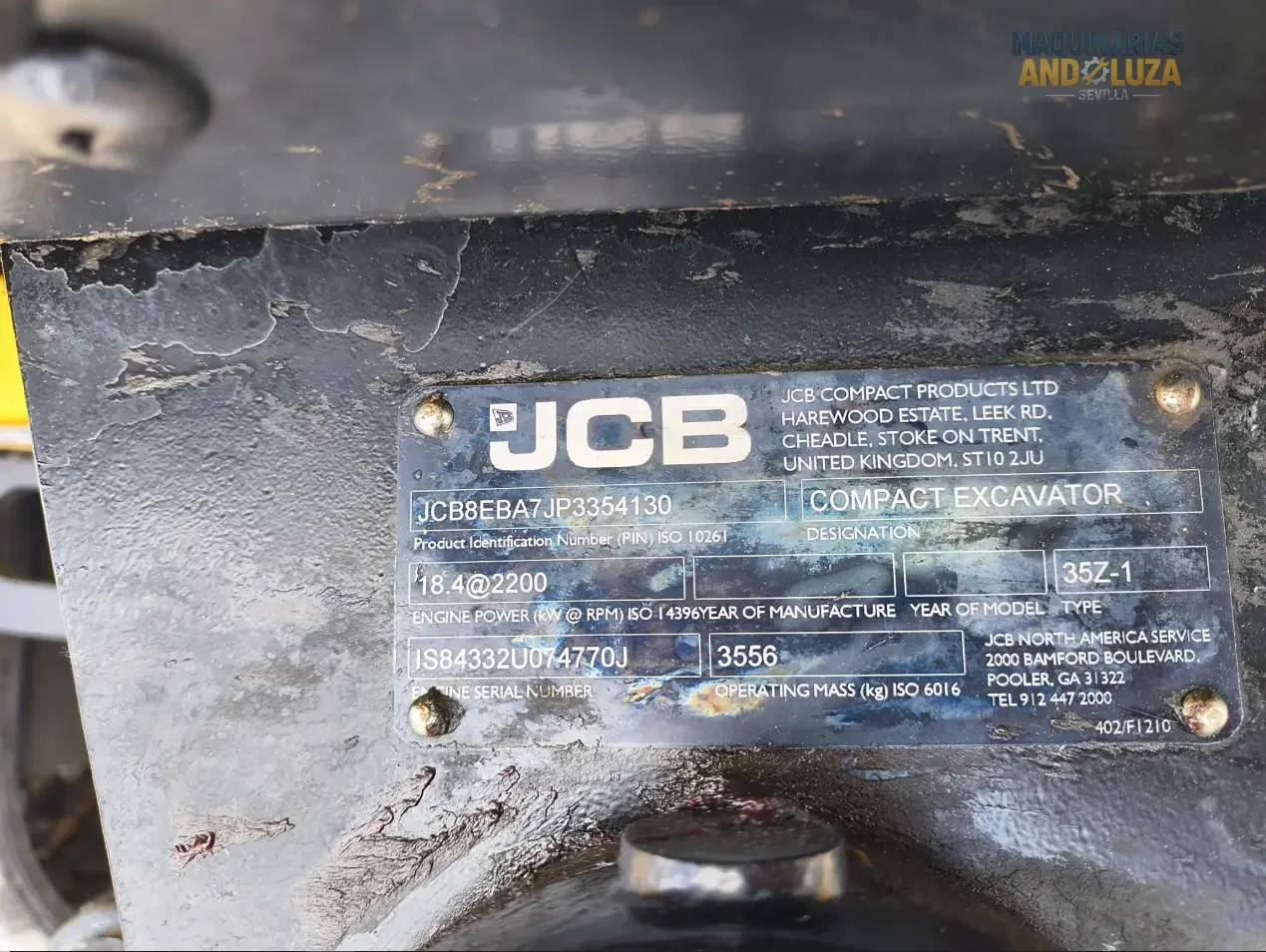 Miniexcavadora JCB 35Z-1 de 2024, 24 CV, excelente estado, versátil y potente.
