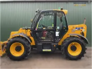 2019 JCB 535-95 telehandler with 3.5-ton lift capacity, 9.5-meter reach, and EcoMAX engine for high-reach construction and industrial applications.