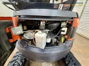 2020 Kubota U27-4 mini excavator with zero tail swing, Kubota original direct injection engine, and spacious cab for professional excavation in confined urban areas.