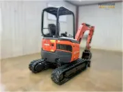 2020 Kubota U27-4 mini excavator with zero tail swing, Kubota original direct injection engine, and spacious cab for professional excavation in confined urban areas.
